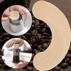 2.4" Round Coffee Filters Disposable Paper for Aero Press