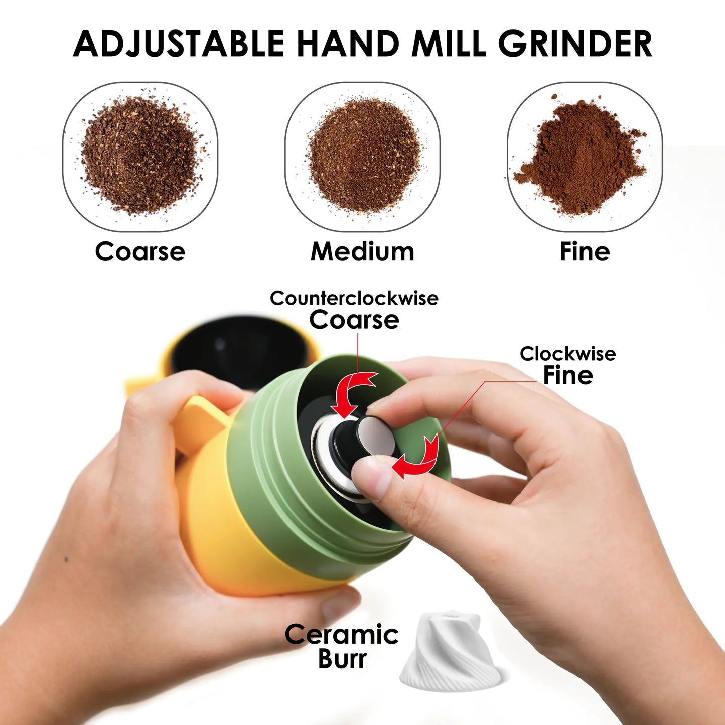 Portable 3-in-1 Coffee Grinder and Brewer